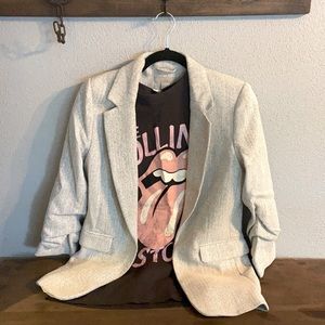 H&M Herringbone Blazer & Tee Set